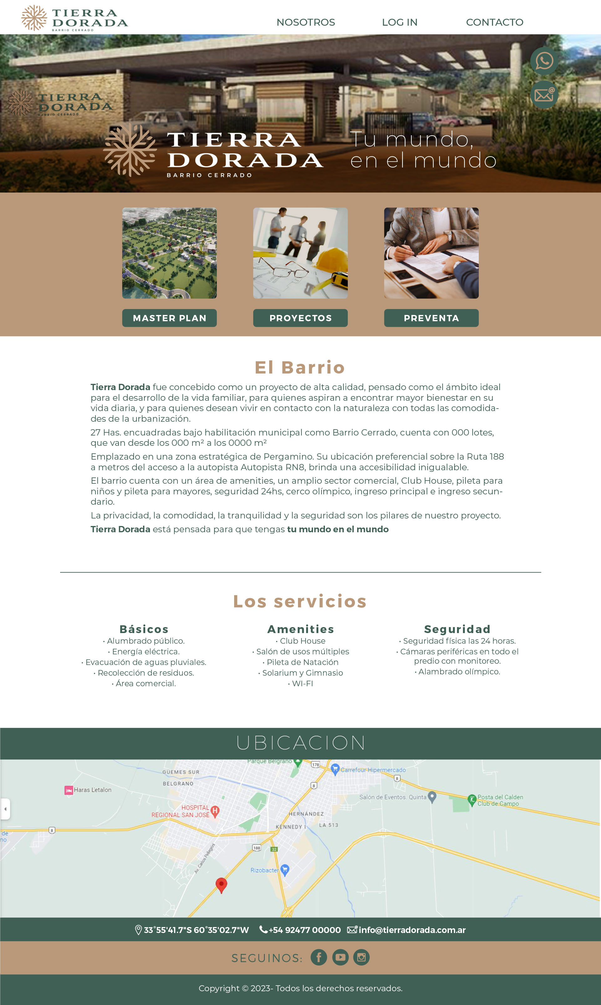 Web Tierra Dorada